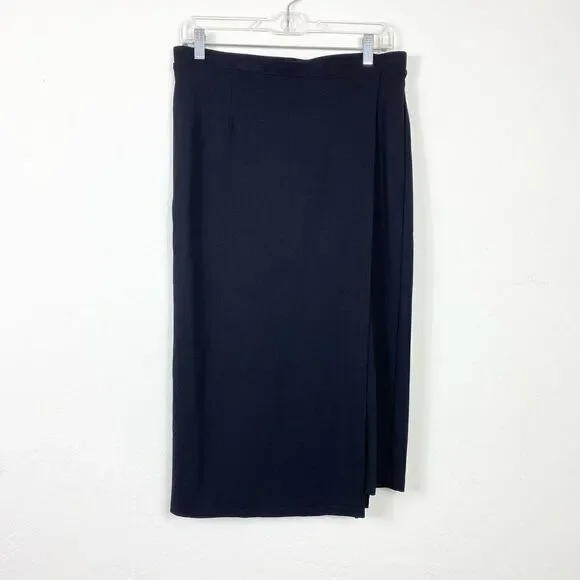 Betabrand Black The Sassiest Pant Yoga Dress Pant Skort Combo Size L Petite - Picture 2 of 7